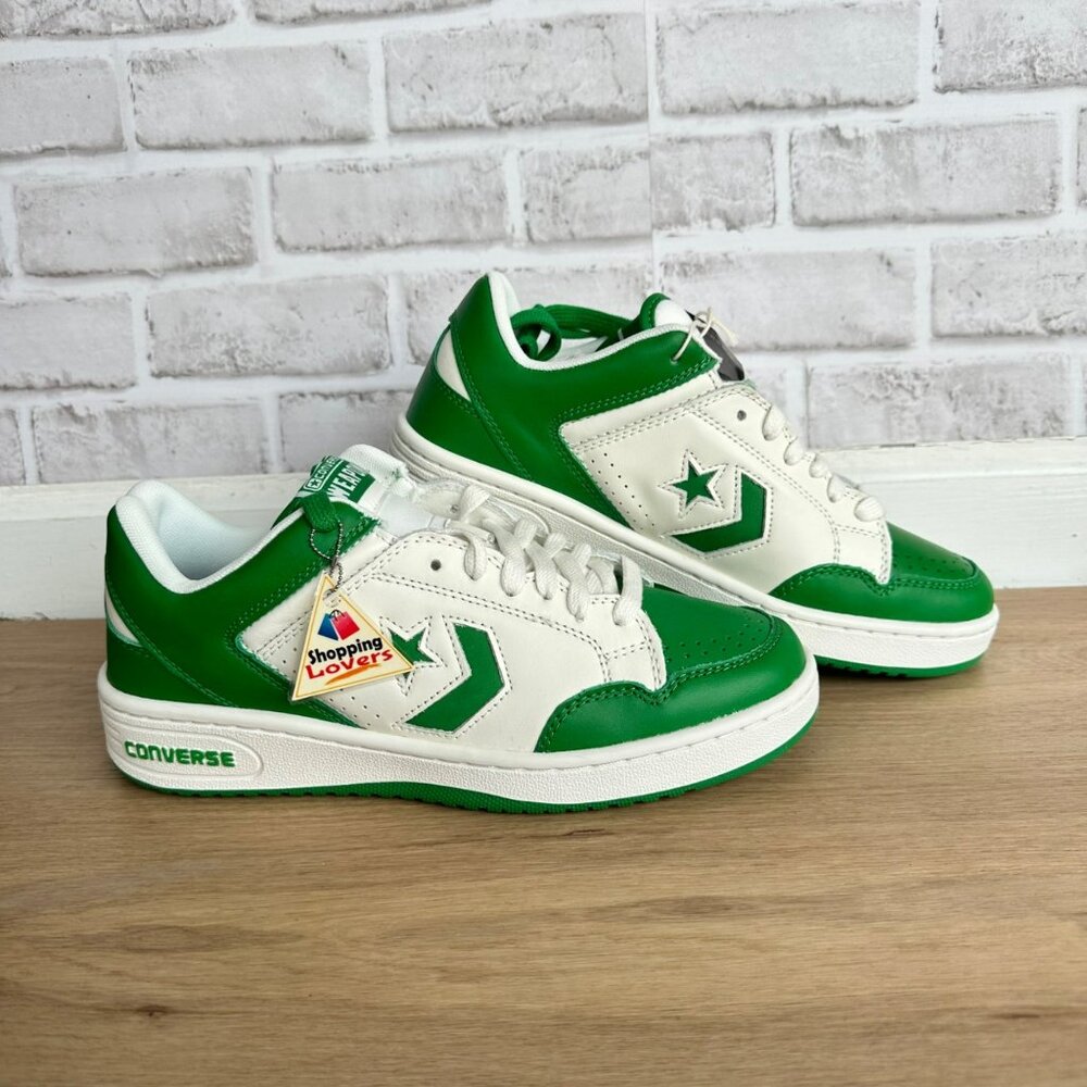 ⭐Converse Weapon OX Low Green White Sz 11 Women's Shoes Sneakers A11957C